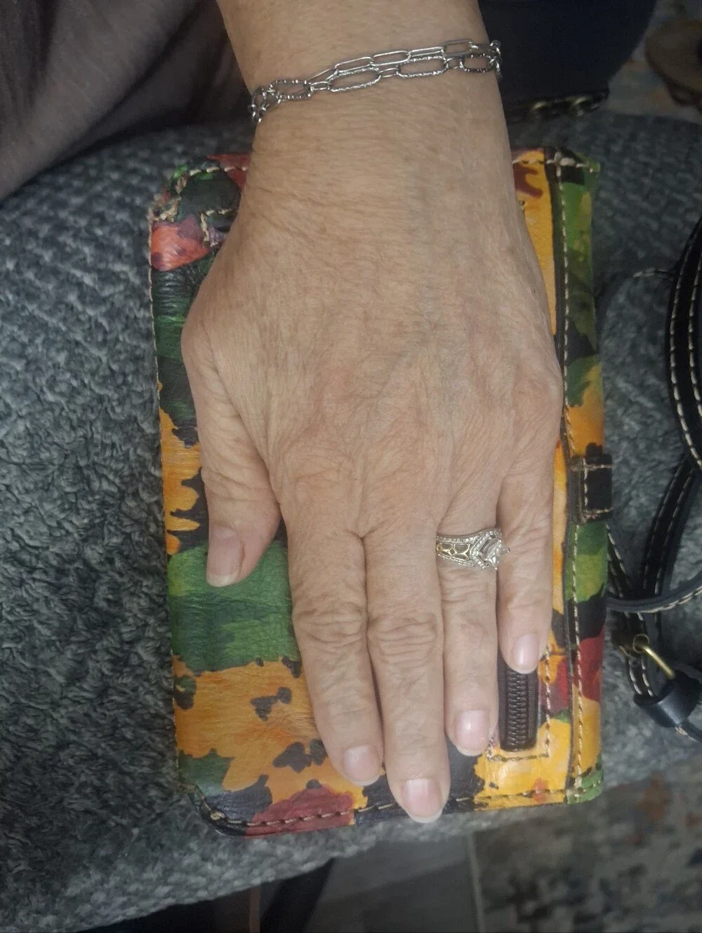 PATRICIA NASH Floral Multi-Color Leather crossbody